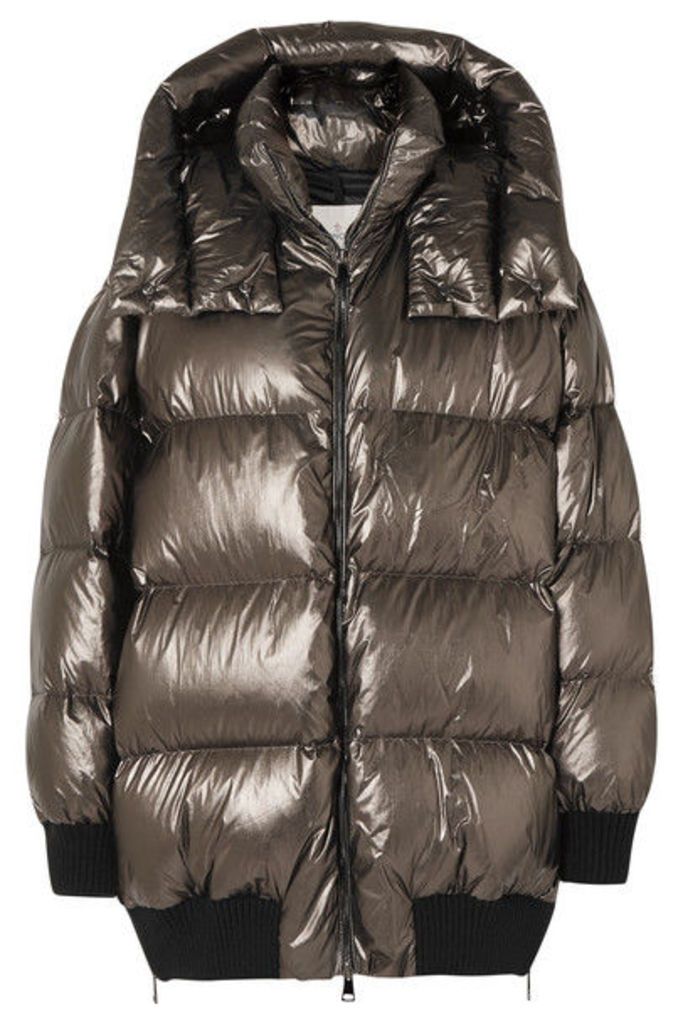 Moncler - Quilted Metallic Shell Down Jacket - Bronze