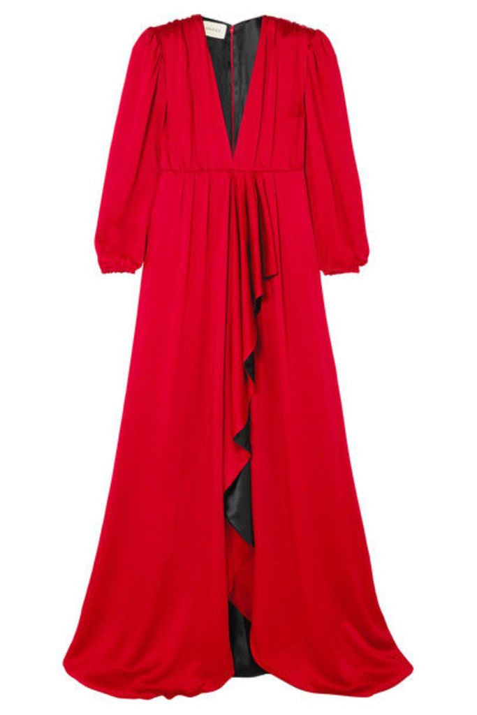 Gucci - Ruffled Hammered-satin Gown - IT38