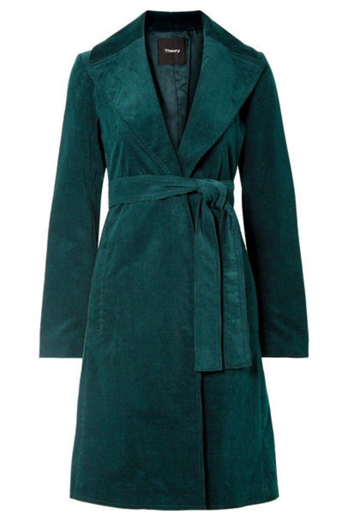Theory - Cotton-blend Corduroy Coat - Forest green