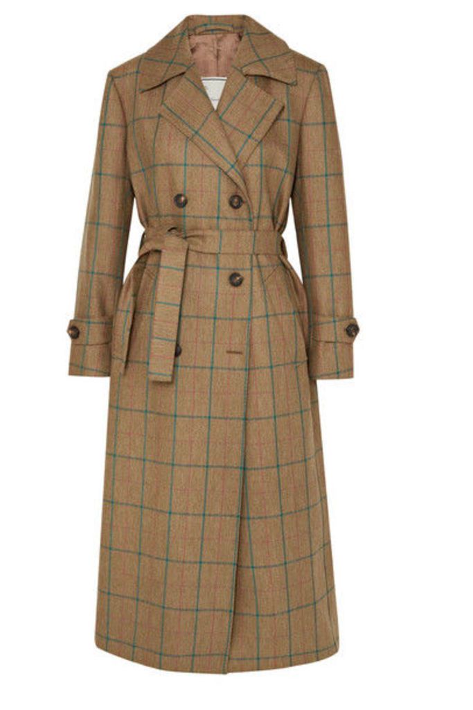 Giuliva Heritage Collection - Christie Checked Wool Coat - Beige