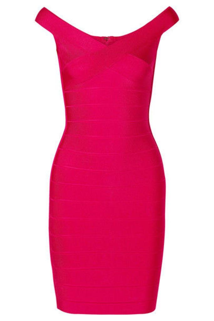 Hervé Léger - Bandage Mini Dress - Bright pink