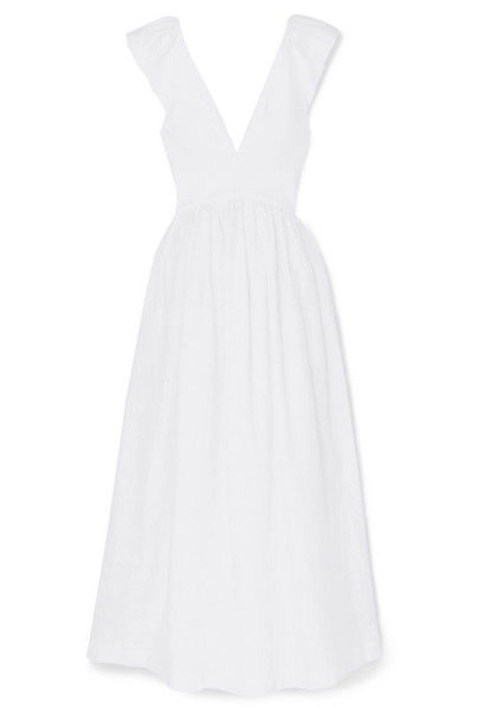 Kalita - Persephone Linen Maxi Dress - White
