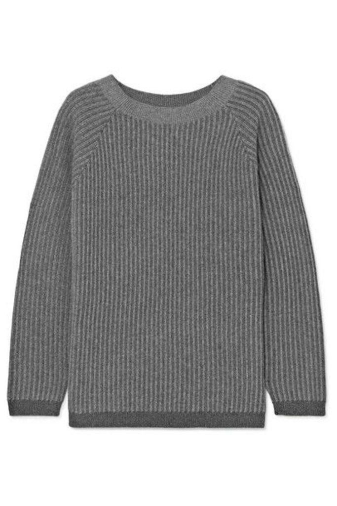 Theory - Ribbed Cashmere Sweater - Light gray