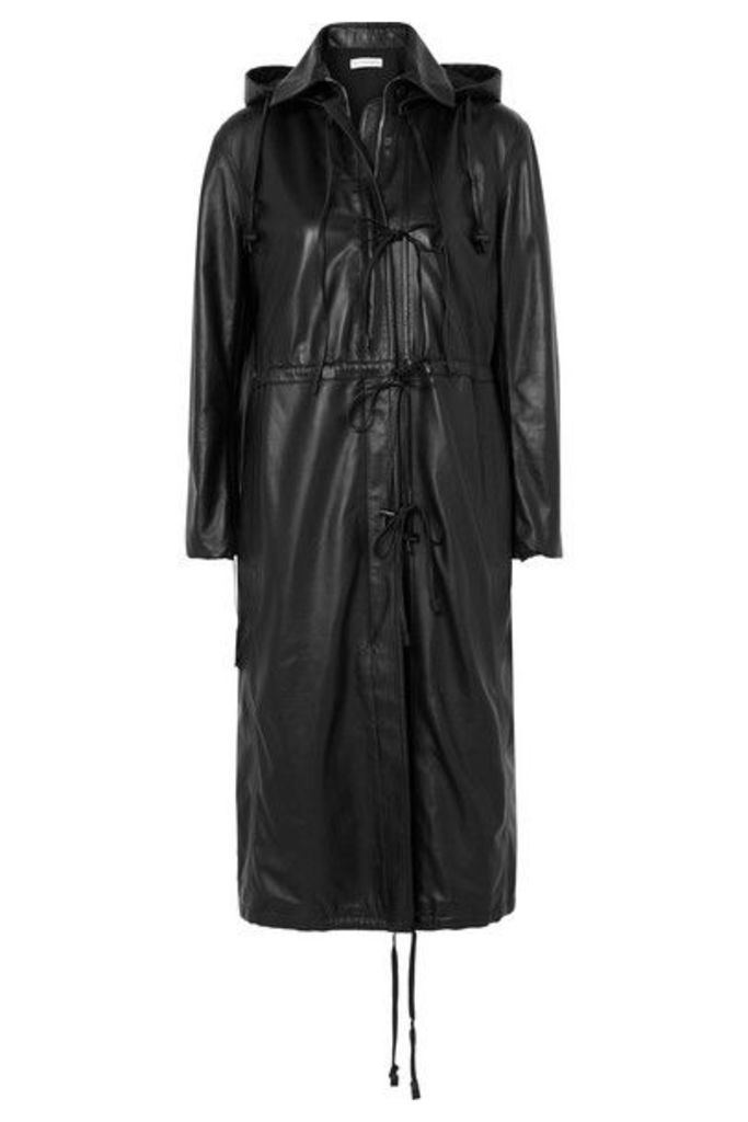 Altuzarra - Marina Hooded Leather Coat - Black