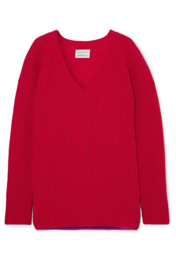 Borgo De Nor - + Edamame London Ribbed Wool Sweater - Red