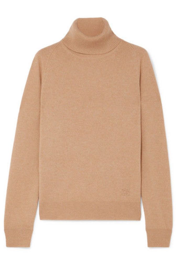 Givenchy - Embroidered Cashmere Turtleneck Sweater - Beige