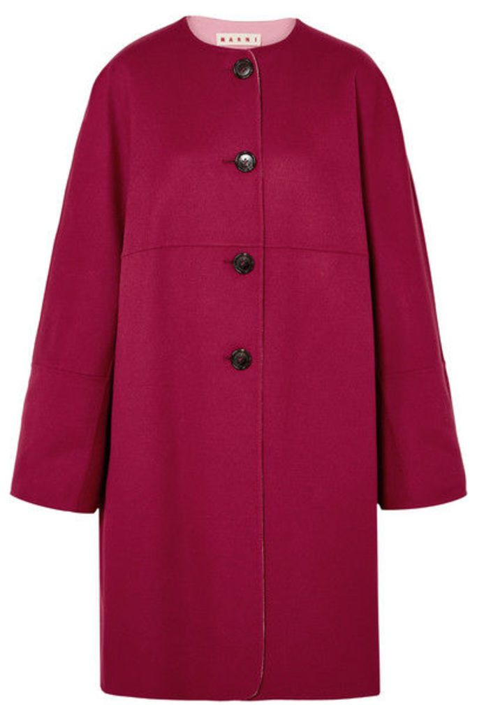Marni - Reversible Wool And Cashmere-blend Coat - Pink