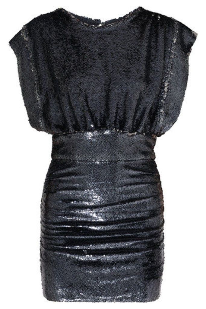IRO - Miracle Sequined Stretch-jersey Mini Dress - Anthracite