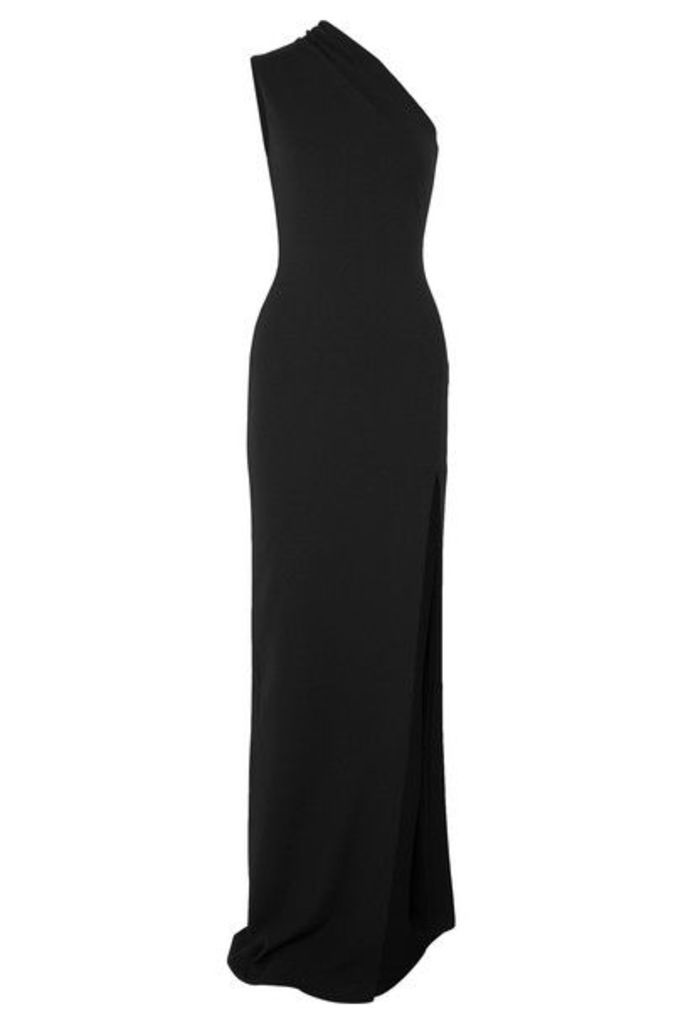 Solace London - Averie One-shoulder Stretch-knit Gown - Black