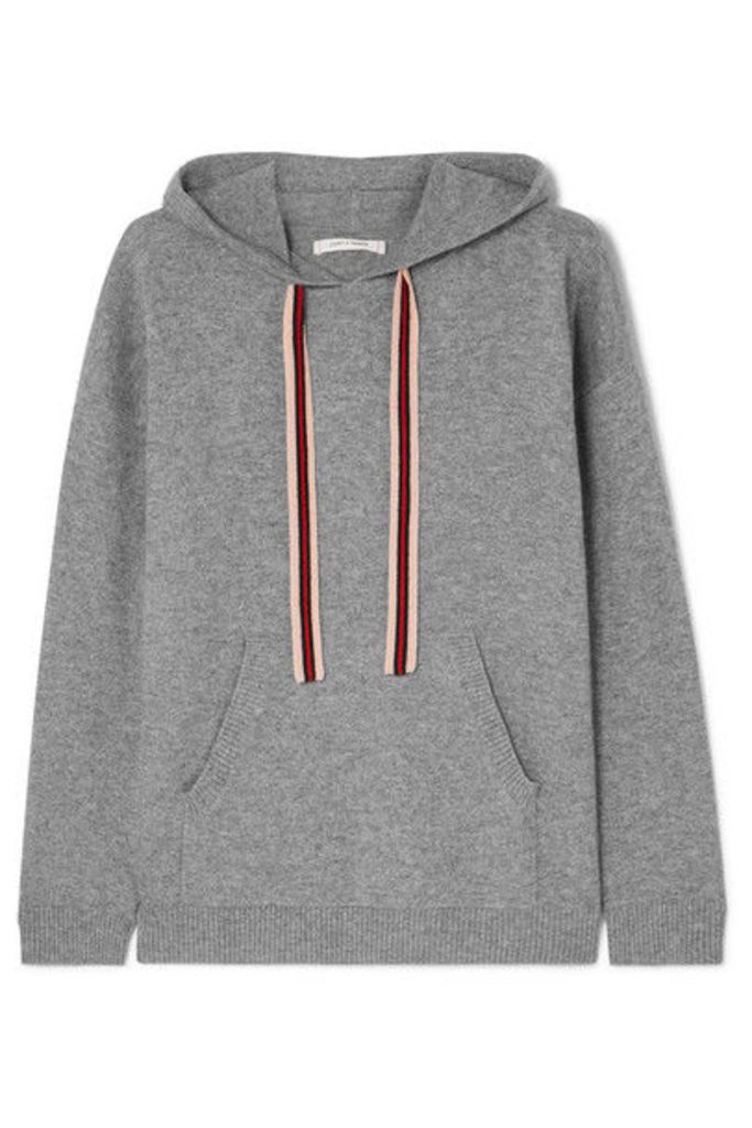 Chinti and Parker - Ringmaster Cashmere And Wool-blend Hoodie - Gray