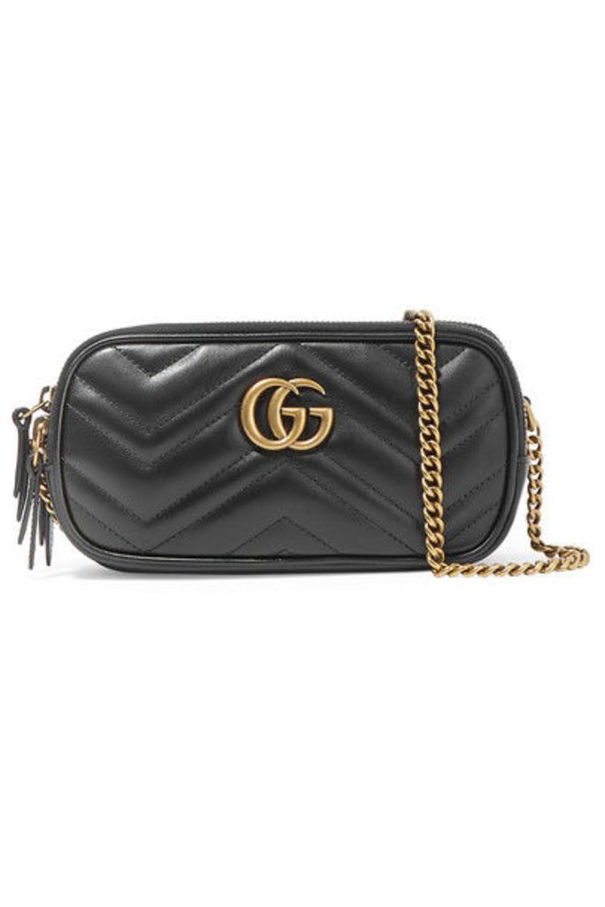 Gucci - Gg Marmont Mini Quilted Leather Shoulder Bag - Black