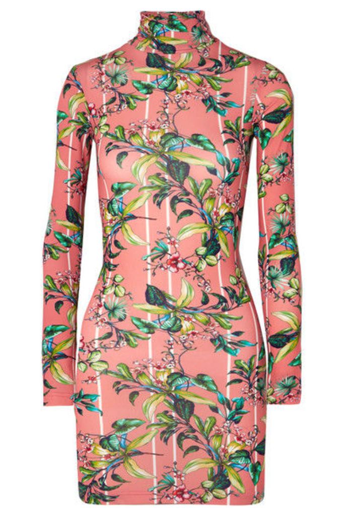 Vetements - Floral-print Stretch-jersey Mini Dress - Pink