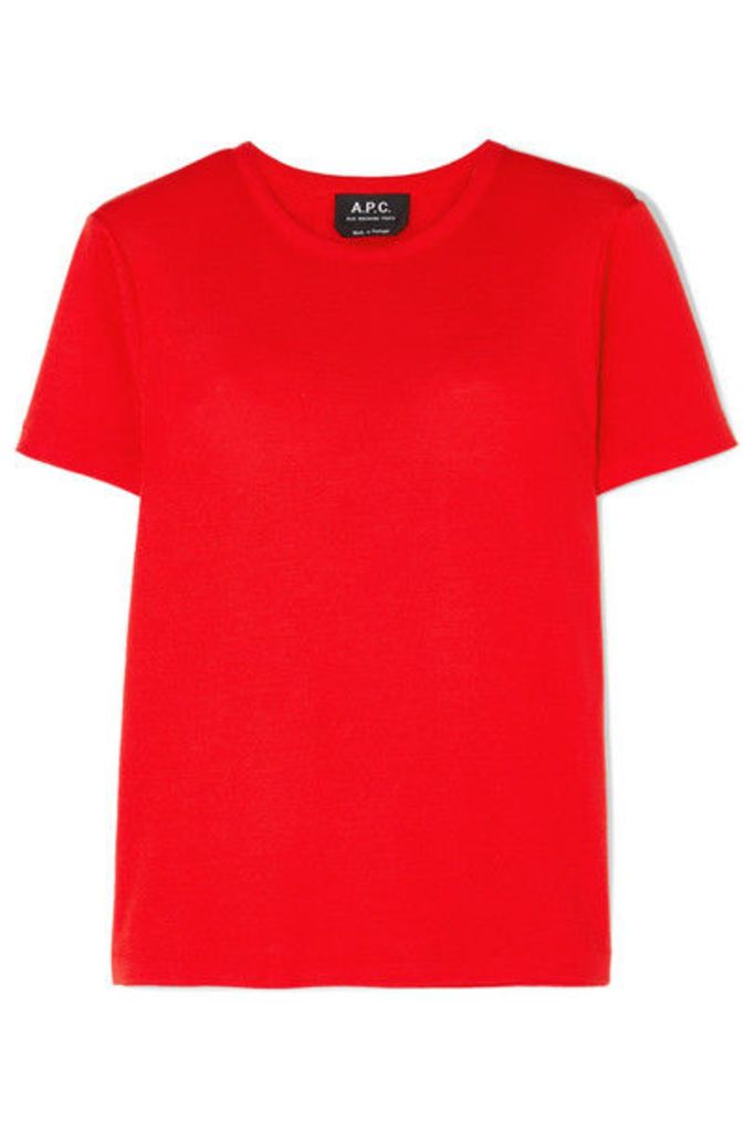 A.P.C. Atelier de Production et de Création - Cotton-jersey T-shirt - Red