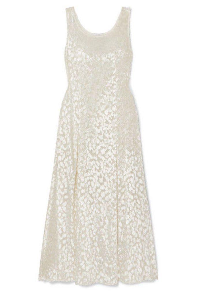 Racil - Shadow Devoré-velvet Maxi Dress - White