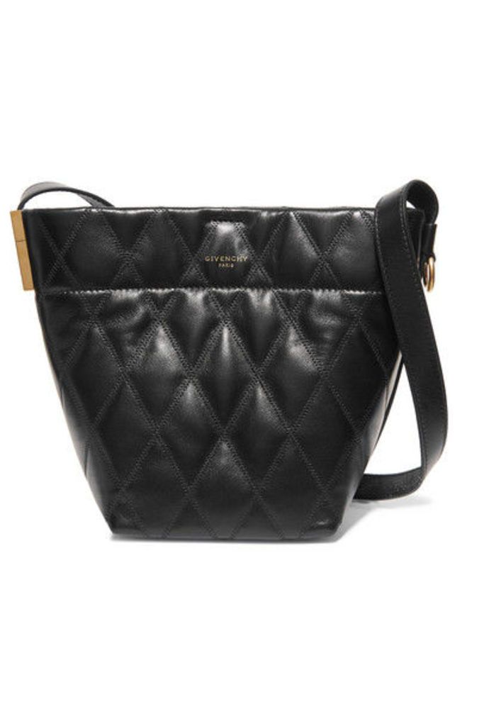 Givenchy - Gv Mini Quilted Leather Bucket Bag - Black