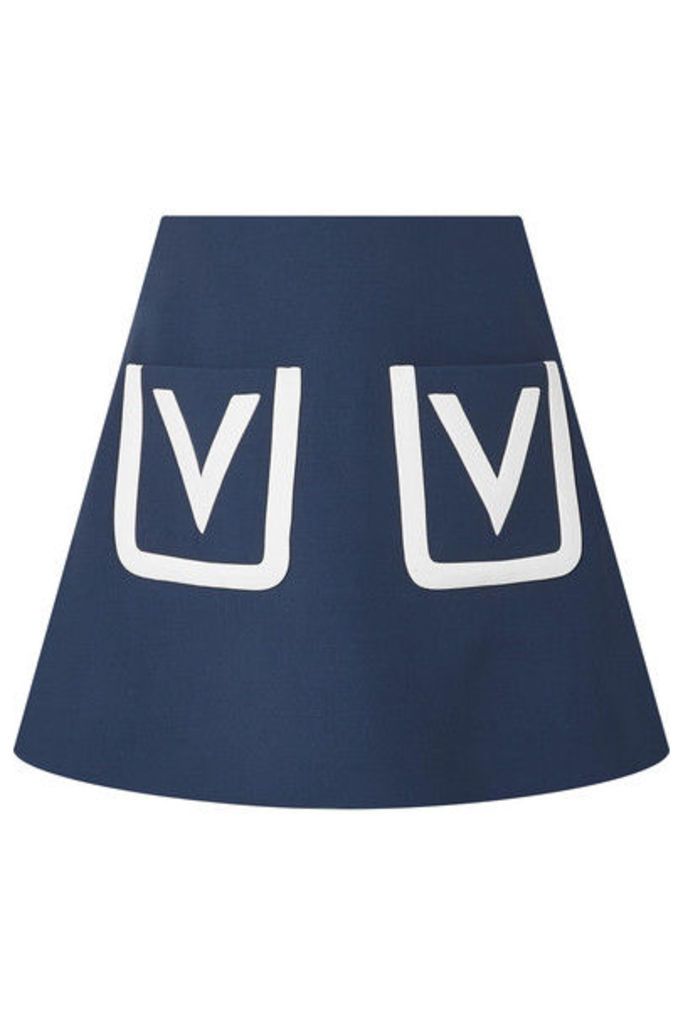 Valentino - Wool Mini Skirt - Navy