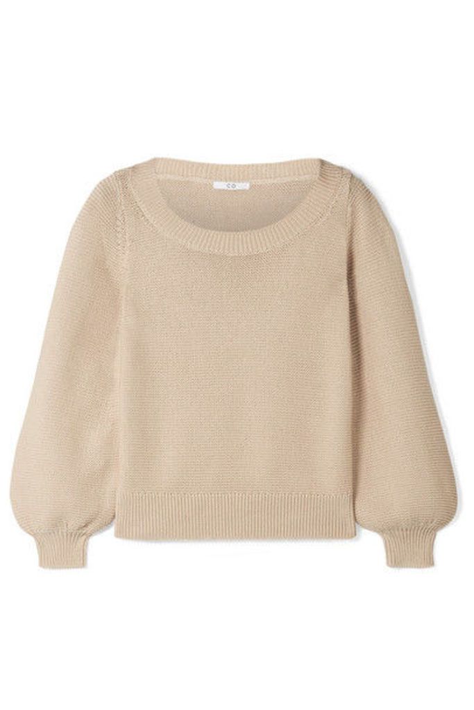 Co - Silk And Cotton-blend Sweater - Beige