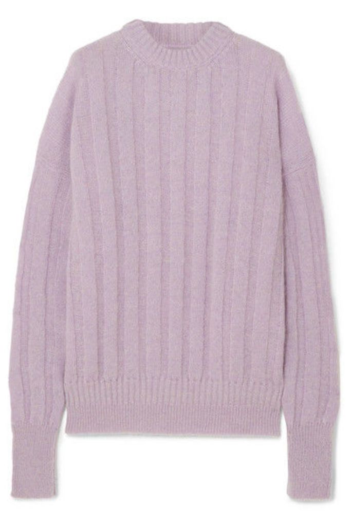 Cecilie Bahnsen - Ribbed Wool-blend Sweater - Lavender