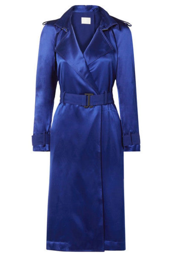 Dion Lee - Belted Cutout Mulberry Silk-satin Dress - Royal blue