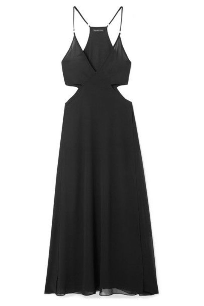 Marika Vera - Nikki Grace Cutout Chiffon Maxi Dress - Black