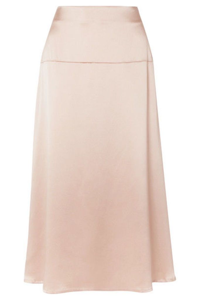 La Collection - Alara Silk-satin Midi Skirt - Pink