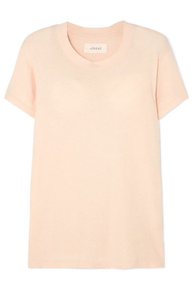 The Great - The Slim Cotton-jersey T-shirt - Pink