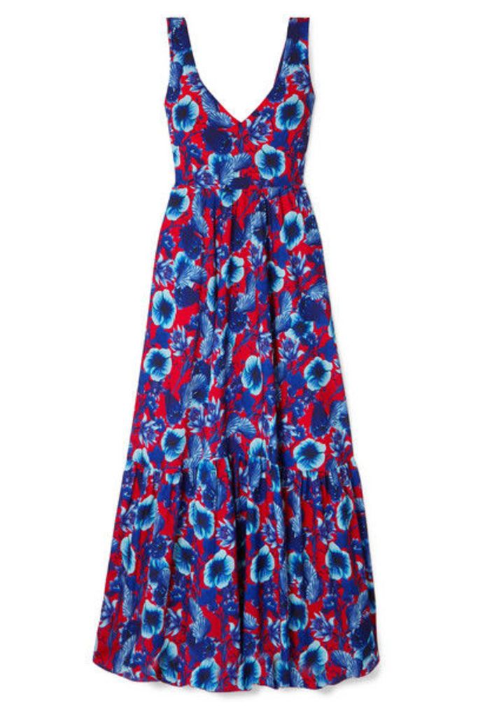 Borgo De Nor - Venetia Floral-print Crepe Maxi Dress - Blue