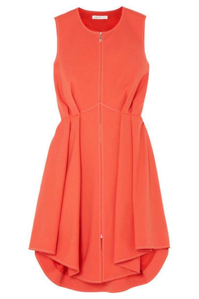 ADEAM - Pintucked Twill Mini Dress - Orange