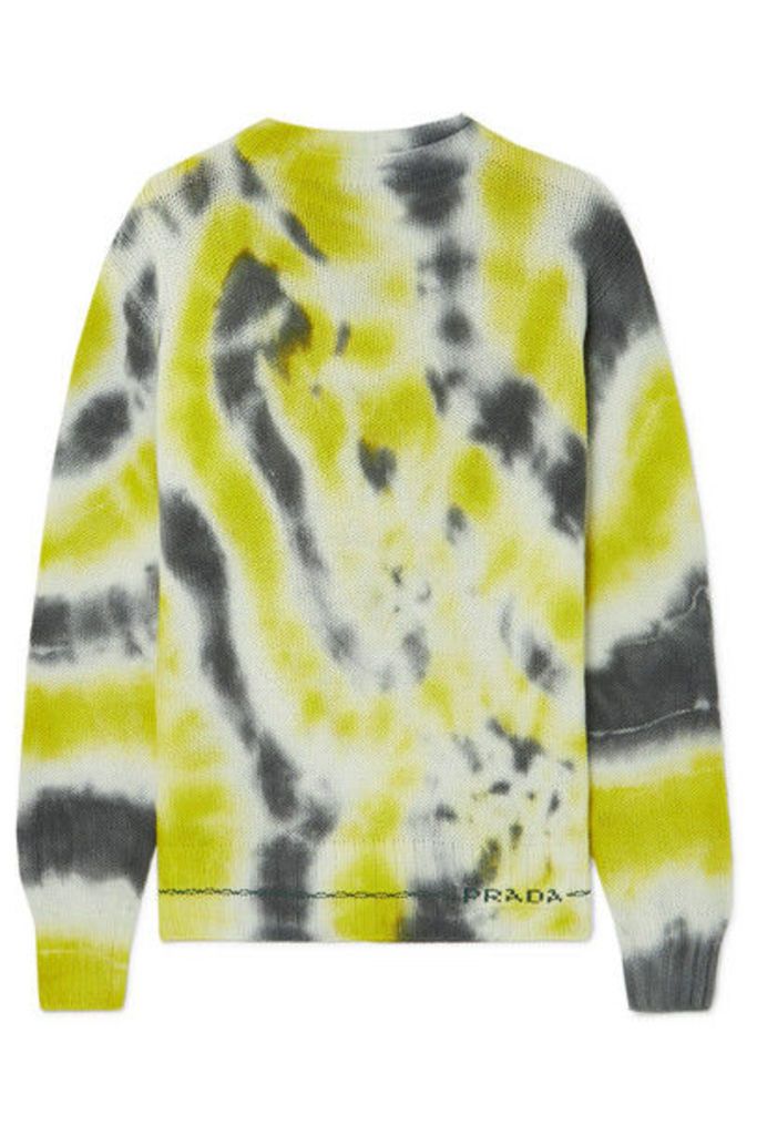 Prada - Tie-dyed Wool And Cashmere-blend Sweater - Green