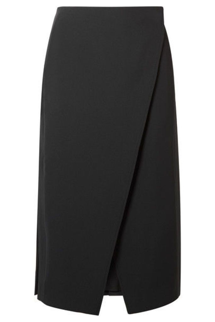 Beaufille - Kari Pleated Twill Wrap Skirt - Black