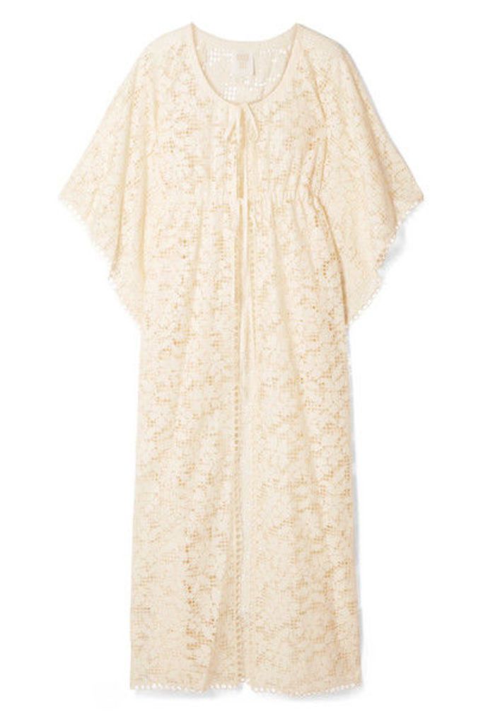 Anna Sui - Climbing Orchids Guipure Lace Robe - Ivory