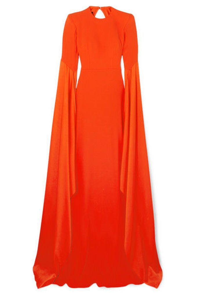 Alex Perry - Abigail Open-back Crepe Gown - Tomato red