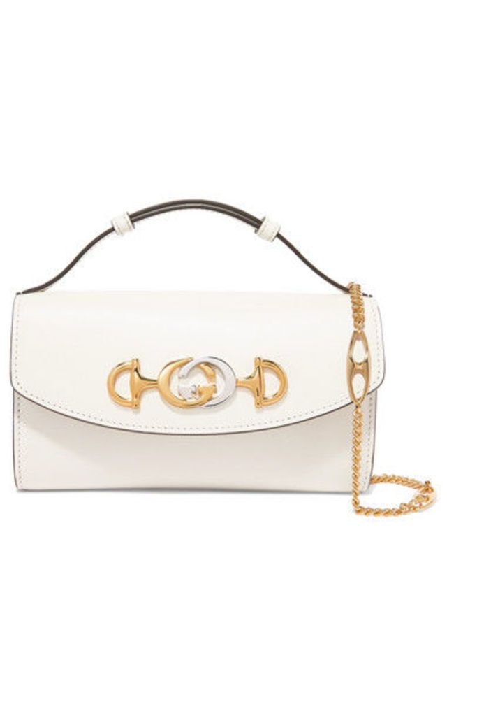 Gucci - Zumi Mini Leather Shoulder Bag - White