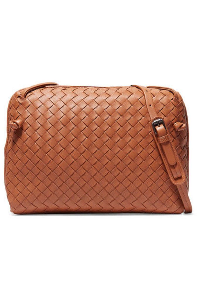 Bottega Veneta - Nodini Small Intrecciato Leather Shoulder Bag - Brown