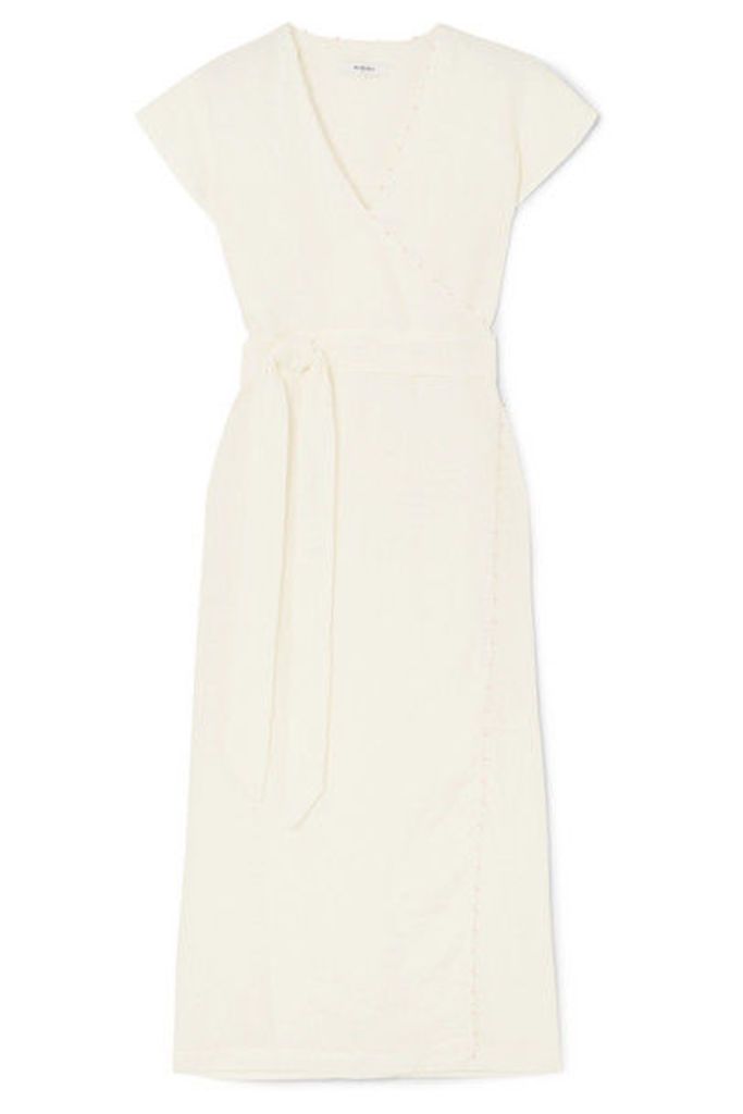 Marysia - Watermill Linen Wrap Dress - White
