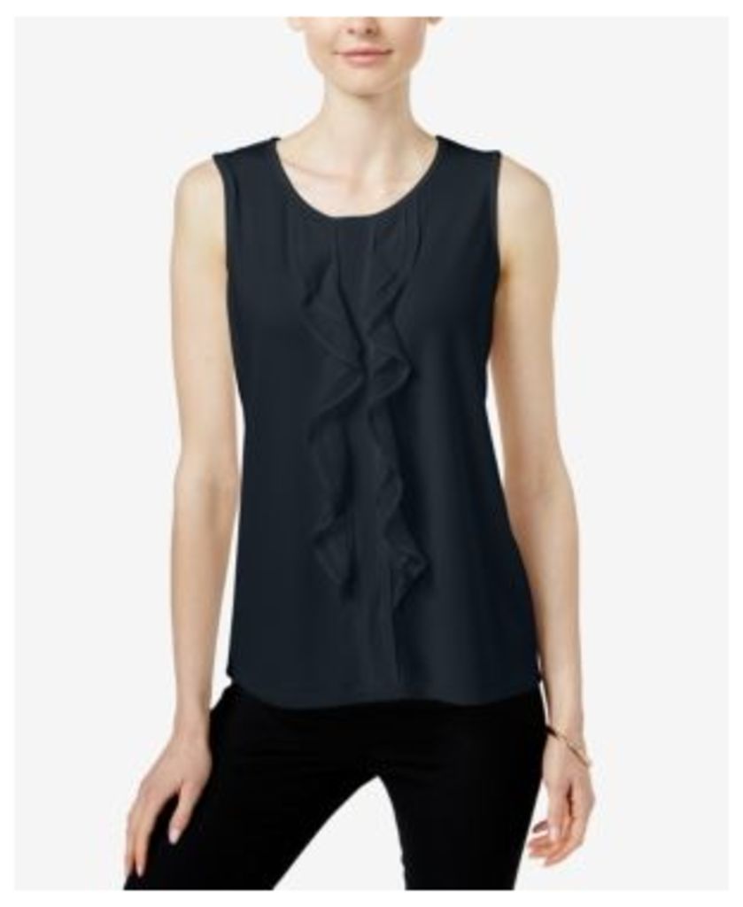 Charter Club Sleeveless Ruffled Top, Only at Macy's