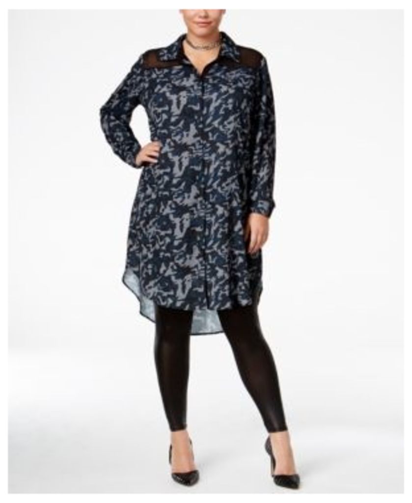 Standards and Practices Trendy Plus Size Solenn Shirtdress