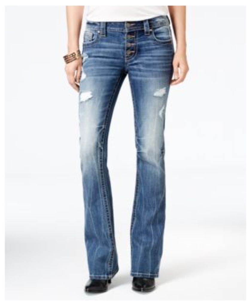 Miss Me Ripped Medium Blue Wash Bootcut Jeans