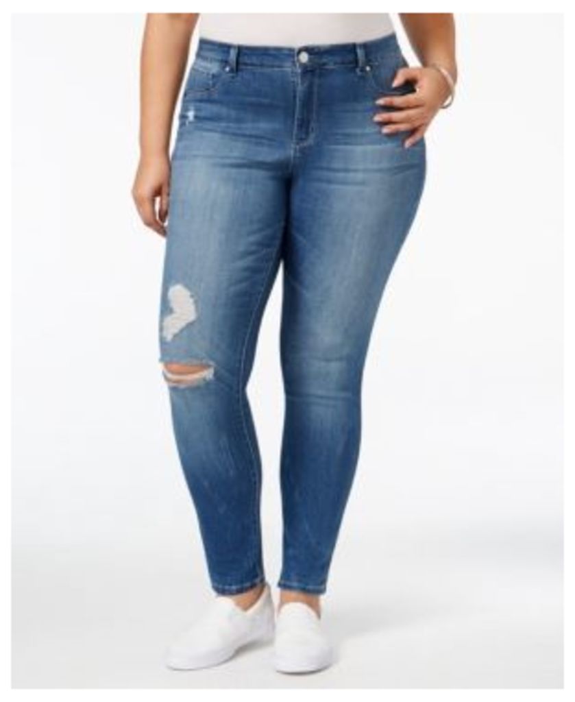 Jessica Simpson Trendy Plus Size Rufford Wash Skinny Jeans