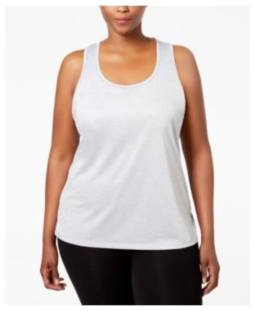 Ideology Plus Size Essential Racerback Performance Tank Top, Only at Macy's