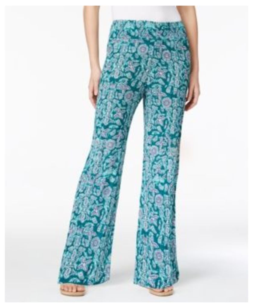 Style & Co Printed Wide-Leg Pants, Created for Macy's