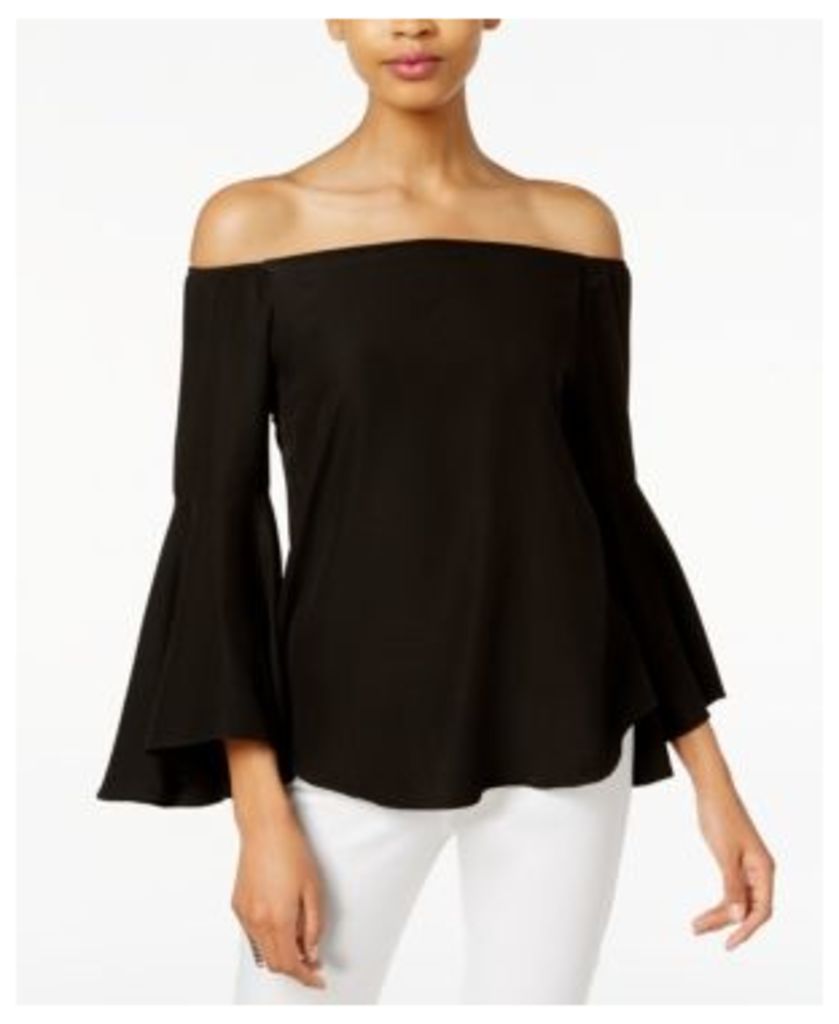 Bar Iii Off-The-Shoulder Bell-Sleeve Top, Only at Macy's