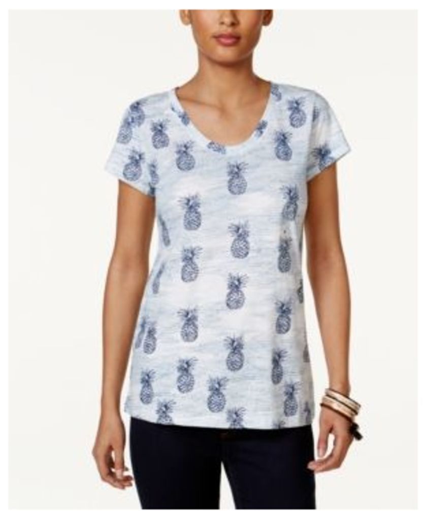 Style & Co Cotton Printed T-Shirt, Created for Macy's