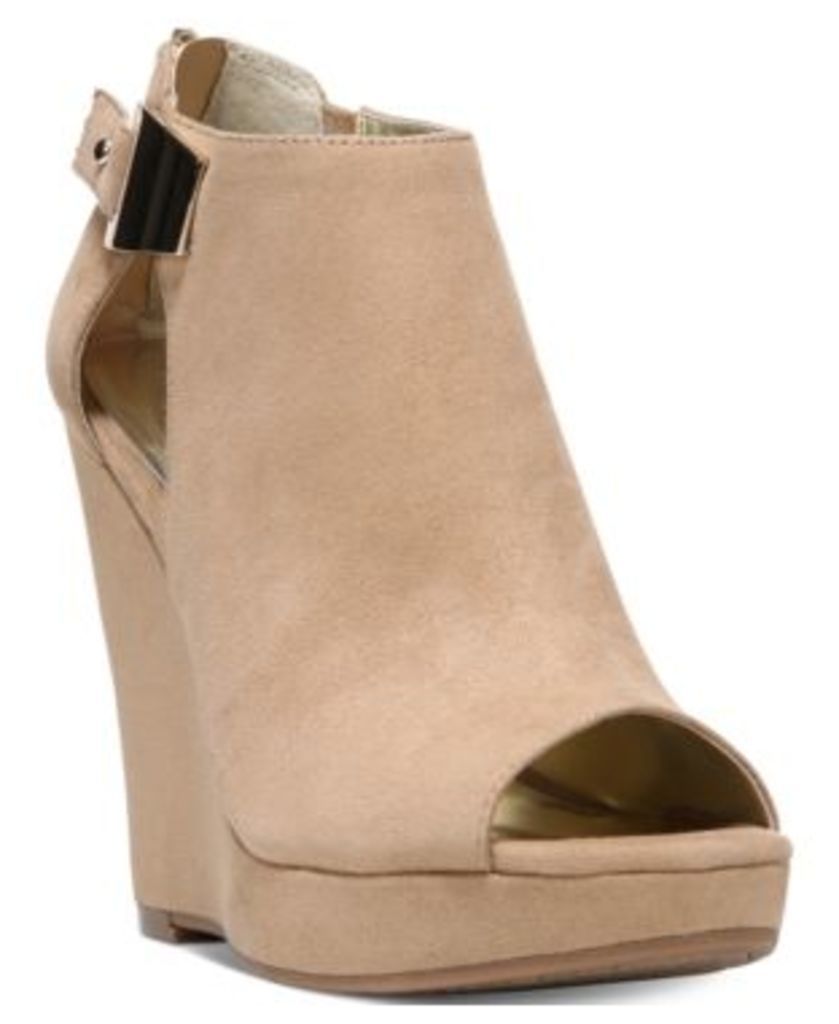 Carlos by Carlos Santana Manchester Cut-Out Peep-Toe Wedges Women's Shoes