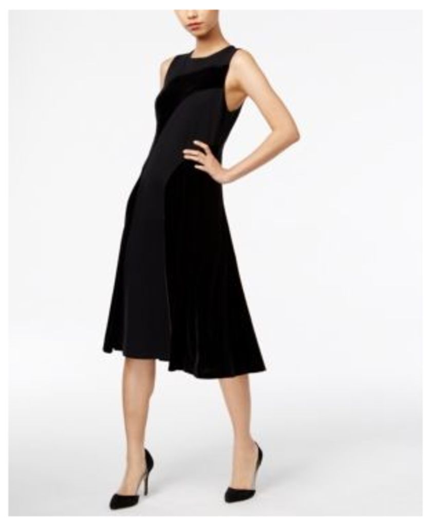 Alfani Velvet Fit & Flare Dress, Created for Macy's