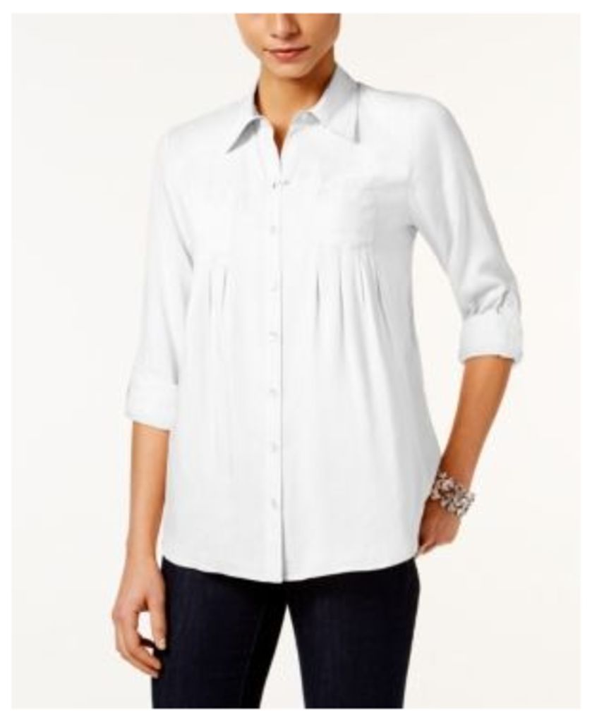 Style & Co Roll-Tab Shirt, Created for Macy's