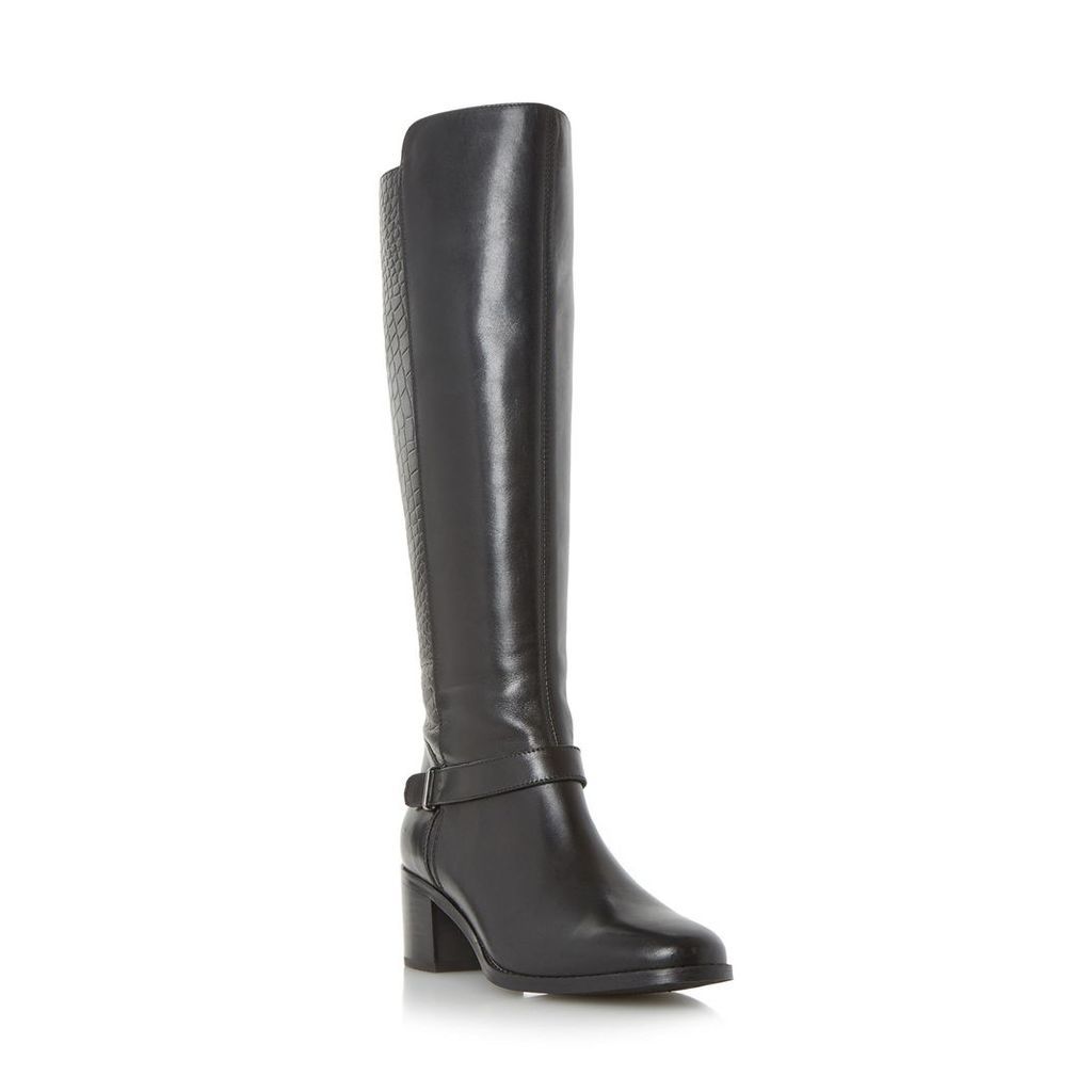 Trebel Mixed Material Knee High Boot