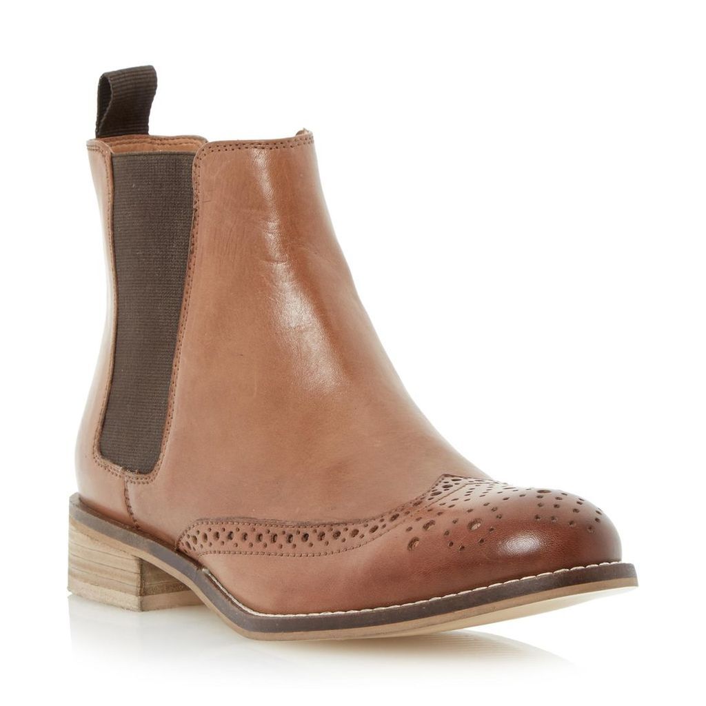 Quentin Leather Brogue Chelsea Boot
