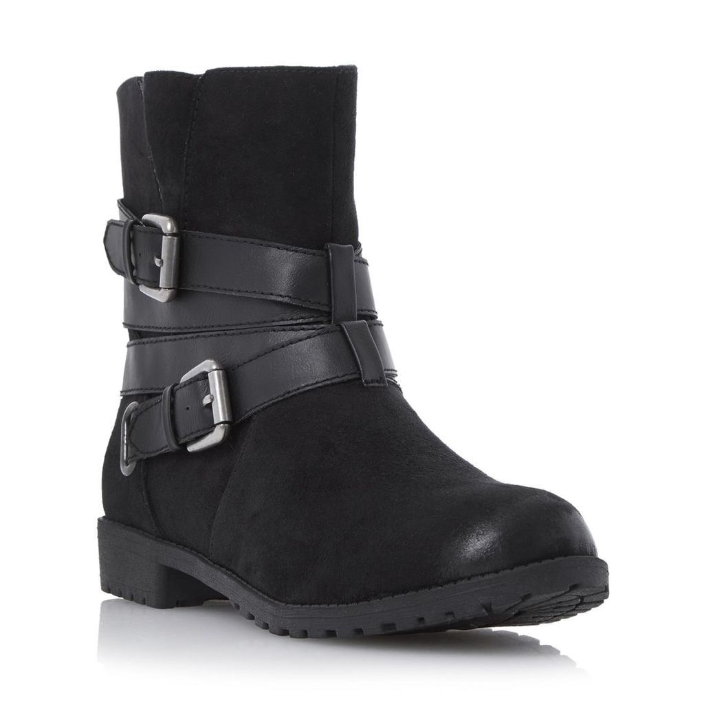 Reenan Double Buckle Wrap Ankle Boot