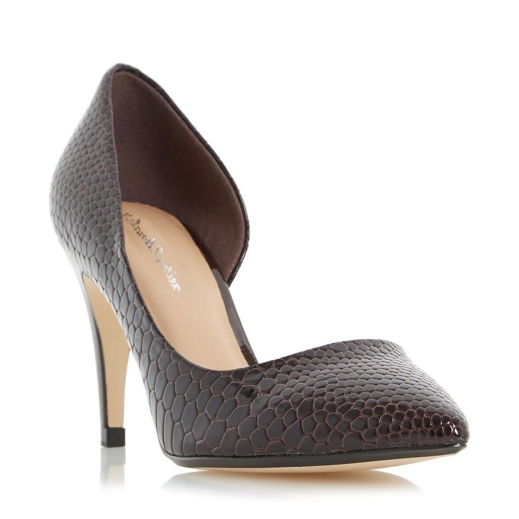 Dovey Pointed Toe Semi D'orsay Court Shoe